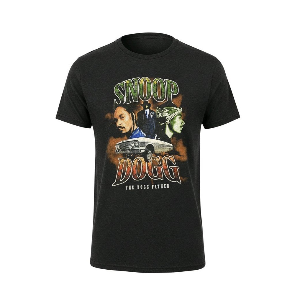 Cross Colours Snoop Dogg The Dogg‎ Father Graphic T Shirt Black XL
